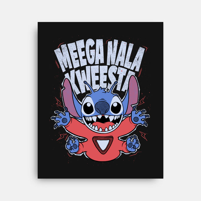 Bad Word Alien-None-Stretched-Canvas-Studio Mootant