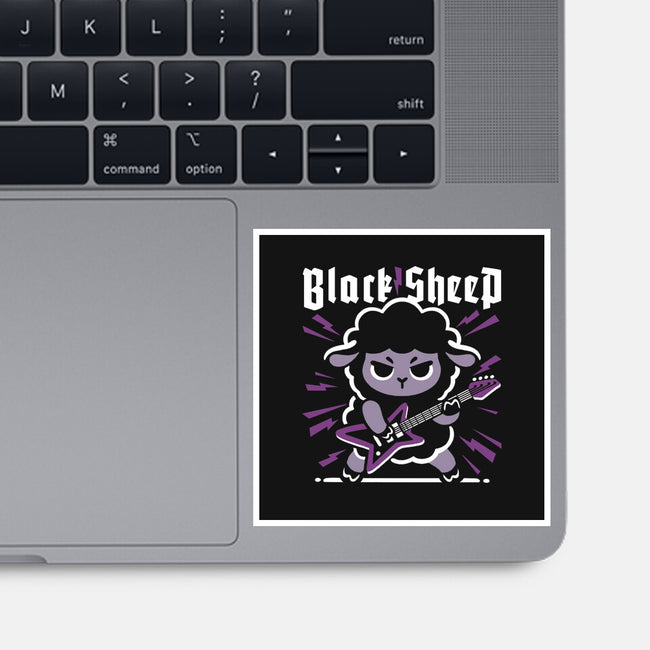 Black Sheep Rock Metal-None-Glossy-Sticker-NemiMakeit