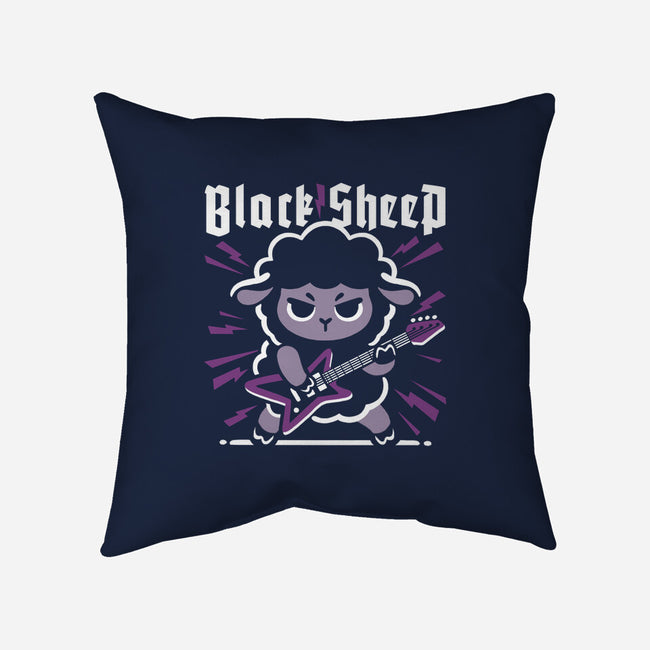 Black Sheep Rock Metal-None-Removable Cover w Insert-Throw Pillow-NemiMakeit