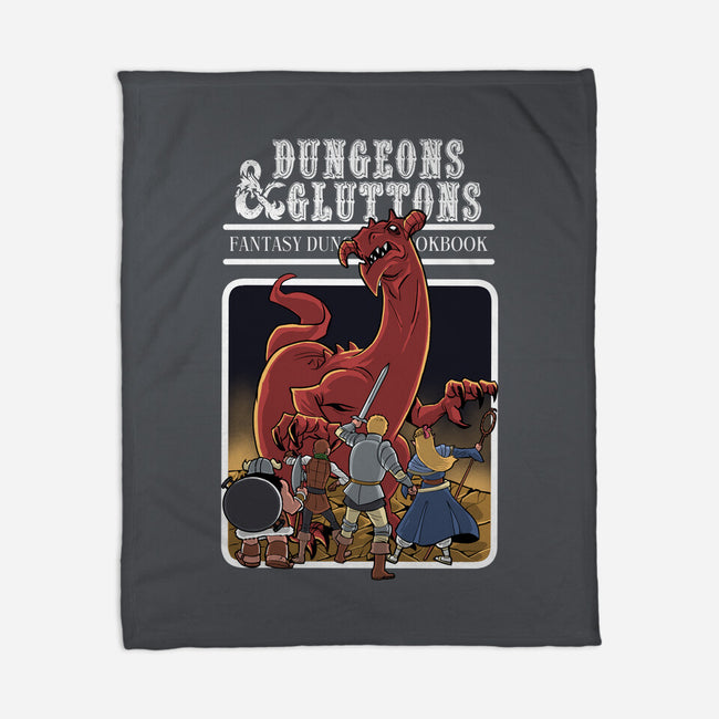 Dungeon Cookbook-None-Fleece-Blanket-zascanauta