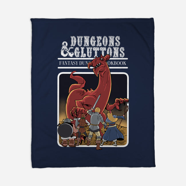 Dungeon Cookbook-None-Fleece-Blanket-zascanauta