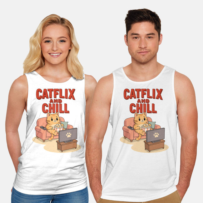 Catflix And Chill-Unisex-Basic-Tank-Tri haryadi
