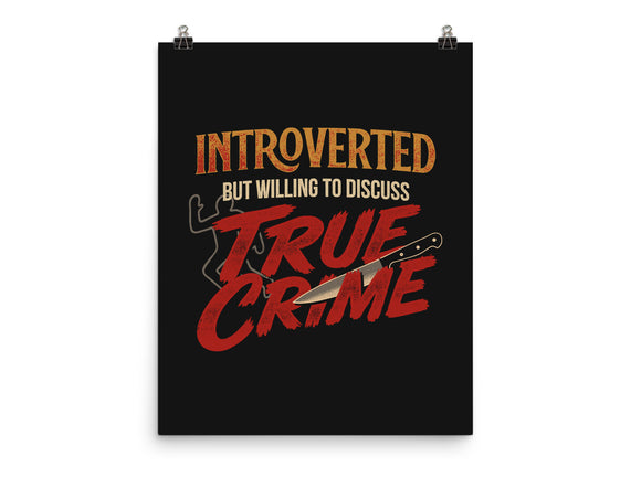 Willing To Discuss True Crime