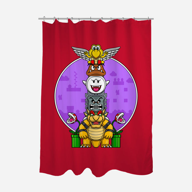Team Bowser-None-Polyester-Shower Curtain-drbutler