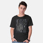 Trojan Rabbit Blueprints-Mens-Basic-Tee-drbutler