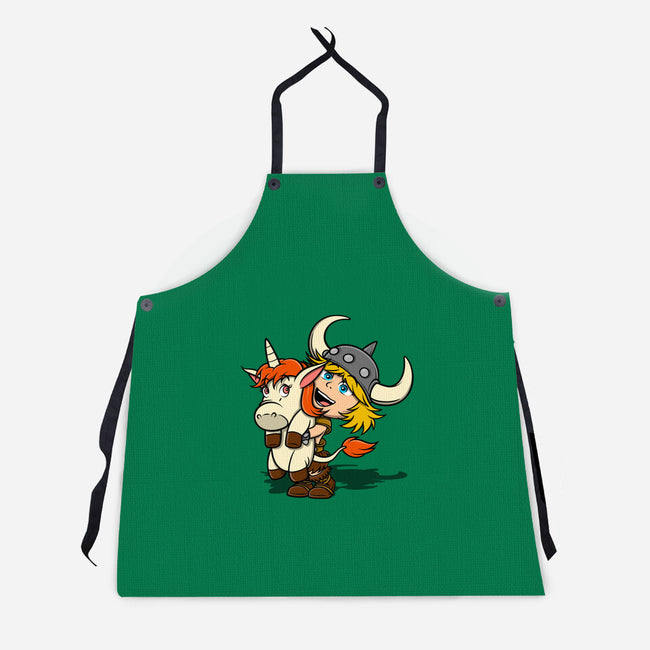 Unicorns And Dungeons-Unisex-Kitchen-Apron-drbutler