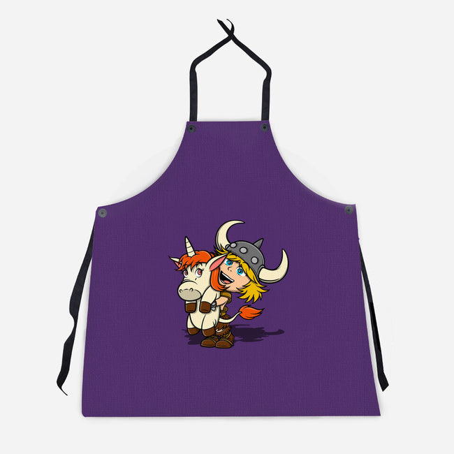 Unicorns And Dungeons-Unisex-Kitchen-Apron-drbutler