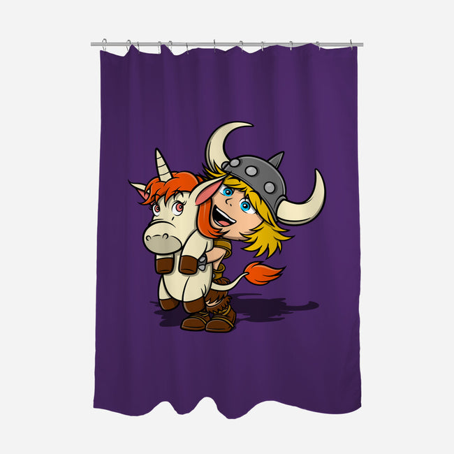 Unicorns And Dungeons-None-Polyester-Shower Curtain-drbutler