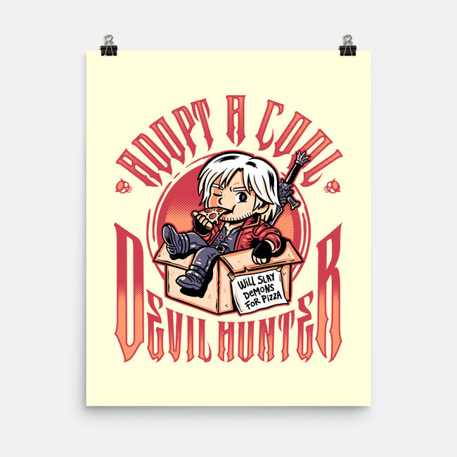 Adopt A Devil Hunter-None-Matte-Poster-demonigote