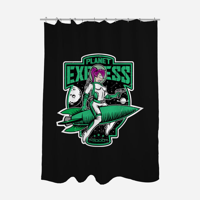 The Planet Ex Girl-None-Polyester-Shower Curtain-SuperEdu