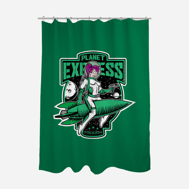 The Planet Ex Girl-None-Polyester-Shower Curtain-SuperEdu