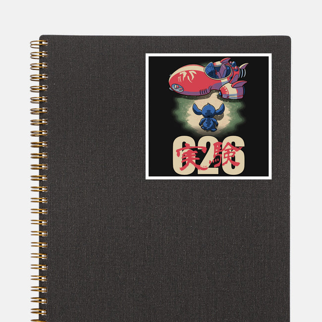 Anime Alien Spaceship-None-Glossy-Sticker-Studio Mootant