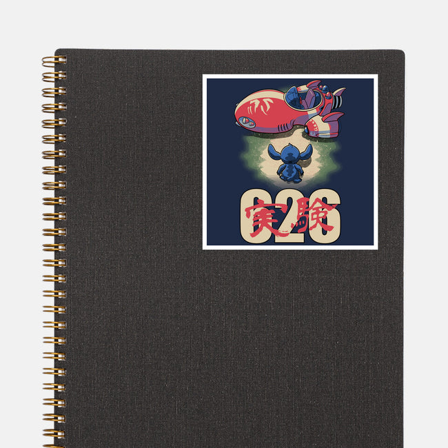 Anime Alien Spaceship-None-Glossy-Sticker-Studio Mootant