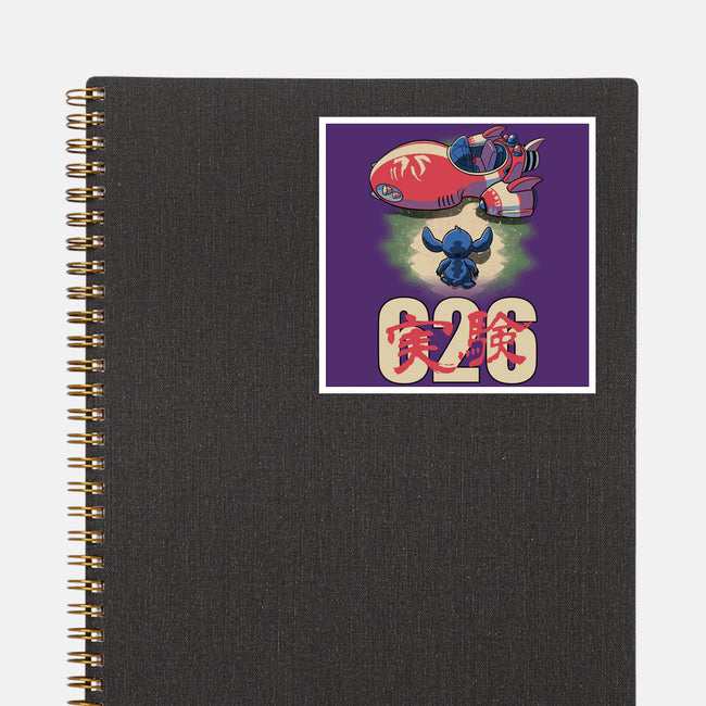 Anime Alien Spaceship-None-Glossy-Sticker-Studio Mootant