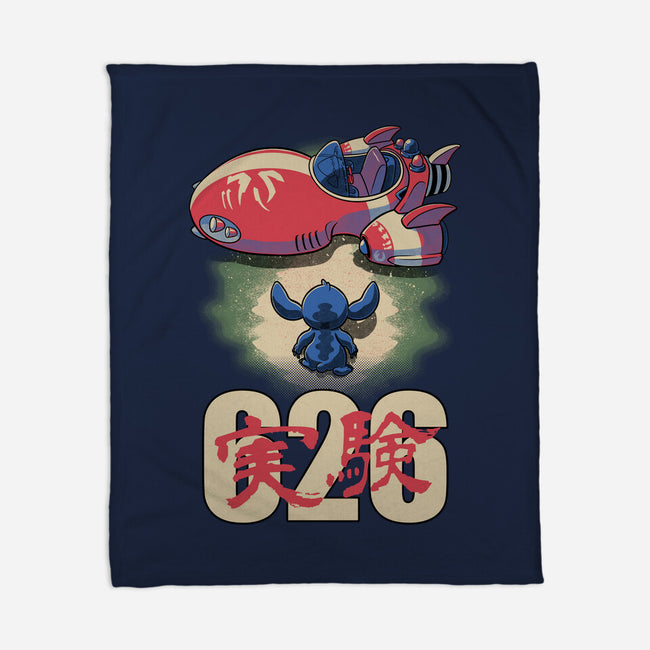 Anime Alien Spaceship-None-Fleece-Blanket-Studio Mootant