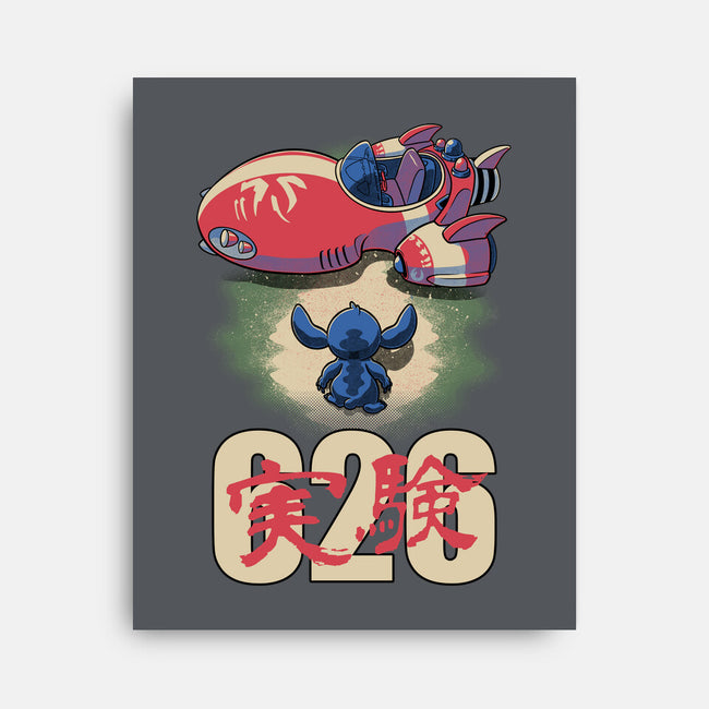 Anime Alien Spaceship-None-Stretched-Canvas-Studio Mootant