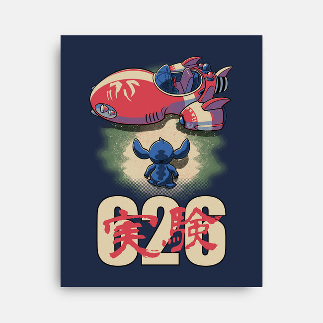 Anime Alien Spaceship-None-Stretched-Canvas-Studio Mootant