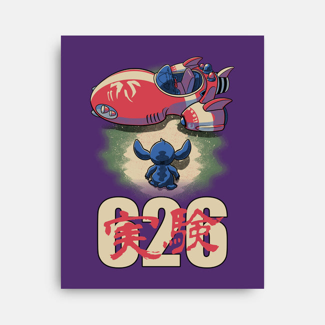 Anime Alien Spaceship-None-Stretched-Canvas-Studio Mootant