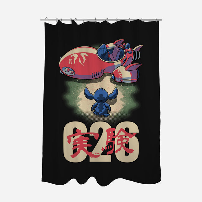 Anime Alien Spaceship-None-Polyester-Shower Curtain-Studio Mootant