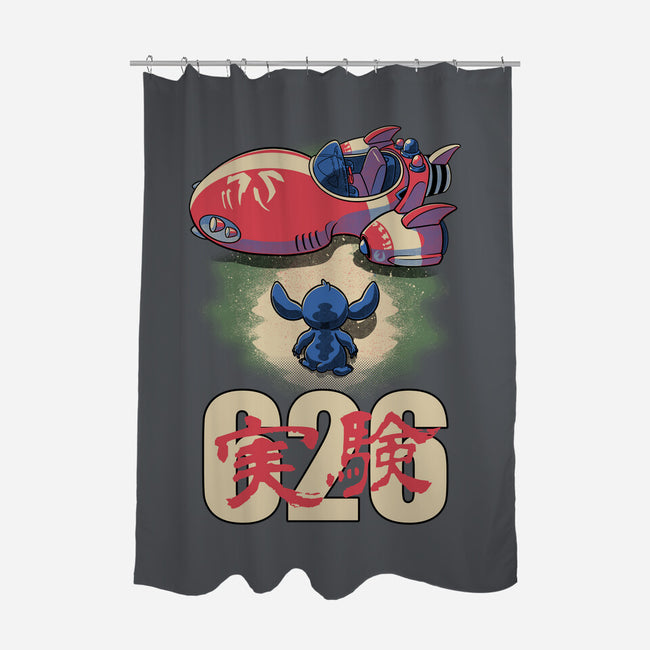 Anime Alien Spaceship-None-Polyester-Shower Curtain-Studio Mootant