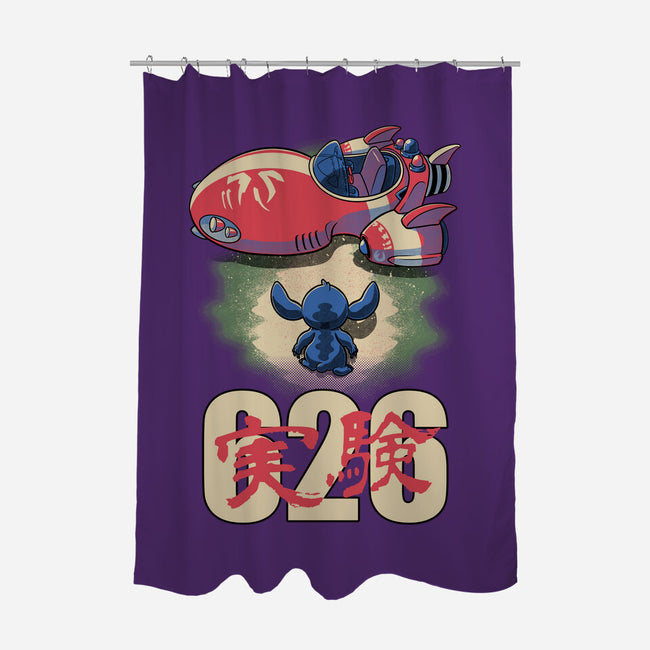 Anime Alien Spaceship-None-Polyester-Shower Curtain-Studio Mootant