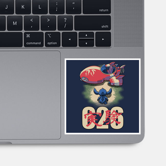 Anime Alien Spaceship-None-Glossy-Sticker-Studio Mootant