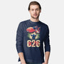 Anime Alien Spaceship-Mens-Long Sleeved-Tee-Studio Mootant