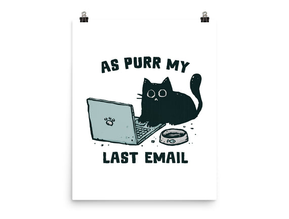 As Purr My Last Email