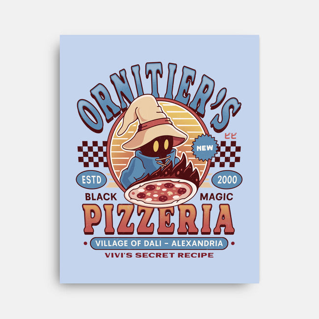 Ornitier Pizzeria Vintage-None-Stretched-Canvas-LAGELANTEE