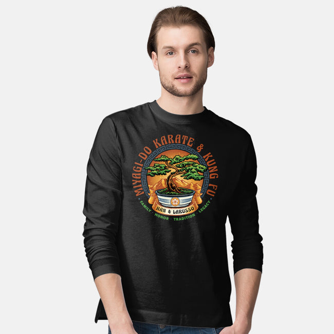 Karate And Kung Fu-Mens-Long Sleeved-Tee-glitchygorilla
