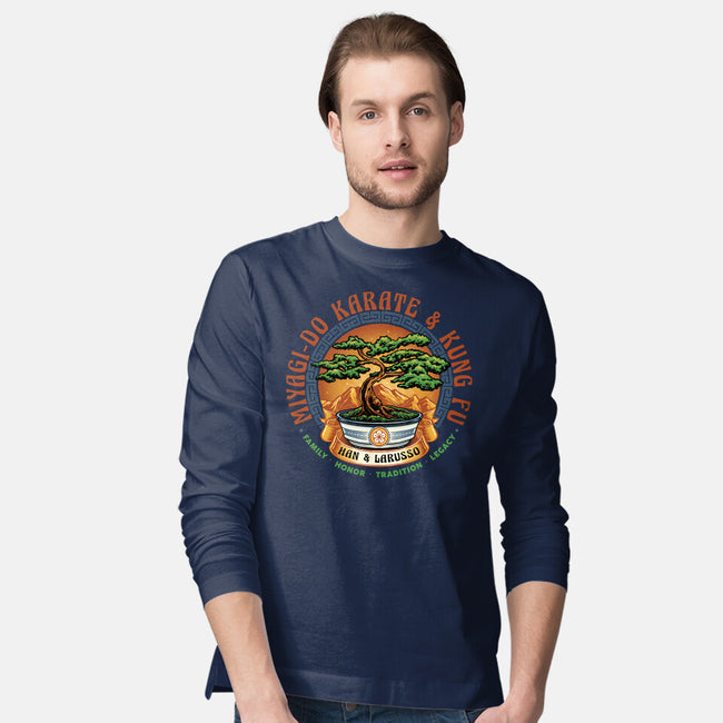 Karate And Kung Fu-Mens-Long Sleeved-Tee-glitchygorilla