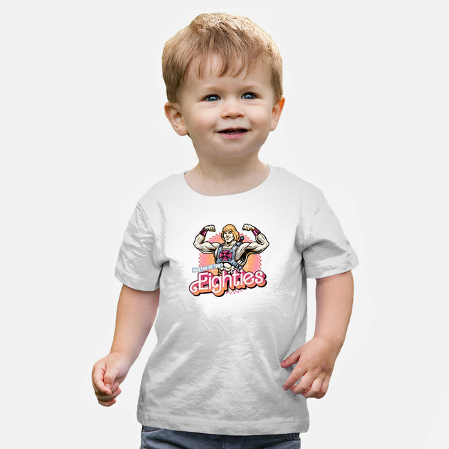 Master Of The Eighties-Baby-Basic-Tee-glitchygorilla