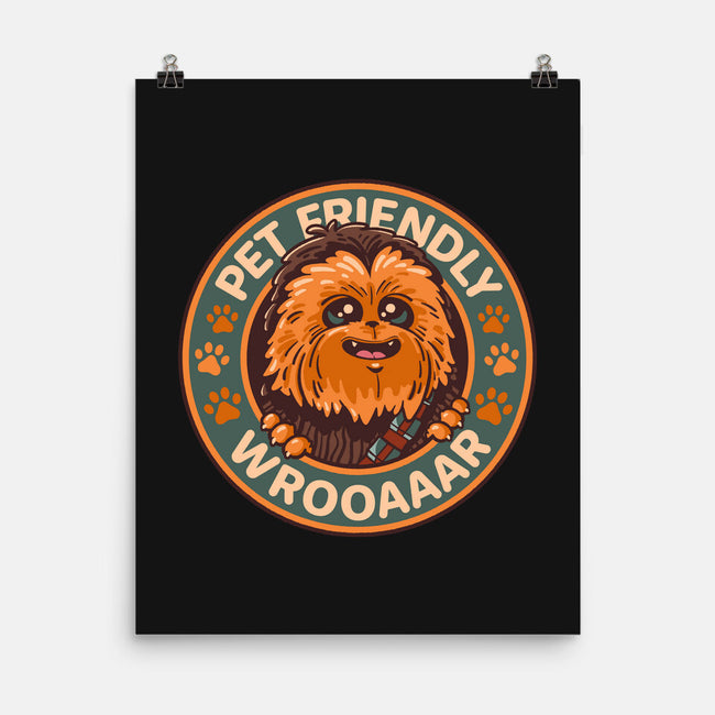 Friendly Wookiee-None-Matte-Poster-Getsousa!