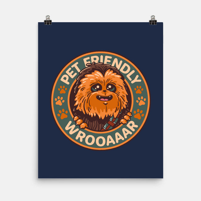 Friendly Wookiee-None-Matte-Poster-Getsousa!
