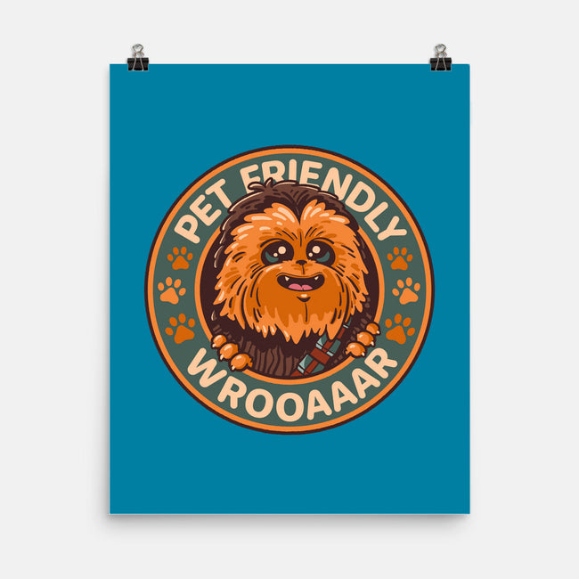 Friendly Wookiee-None-Matte-Poster-Getsousa!