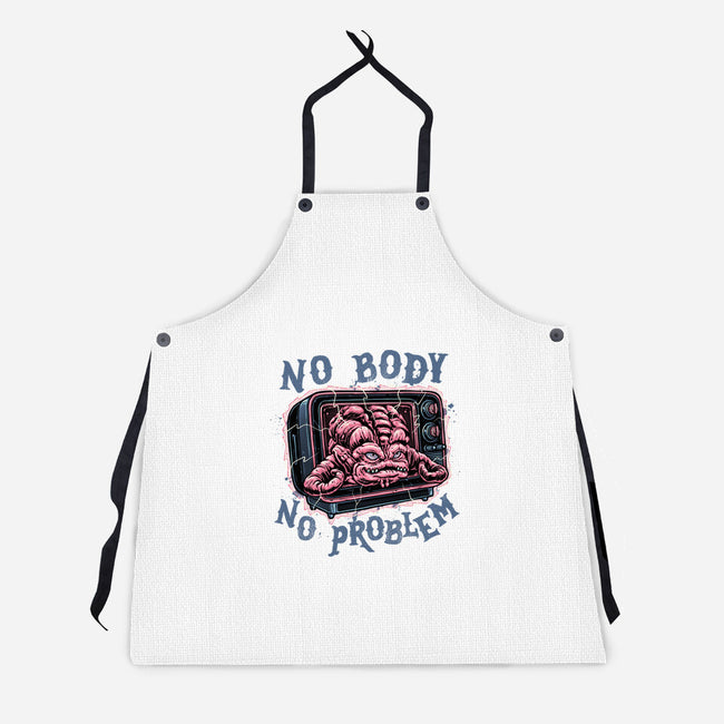 No Body No Problem-Unisex-Kitchen-Apron-glitchygorilla