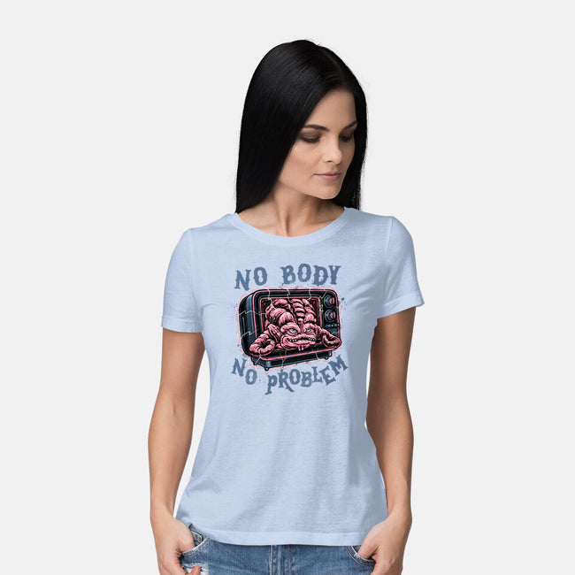 No Body No Problem-Womens-Basic-Tee-glitchygorilla