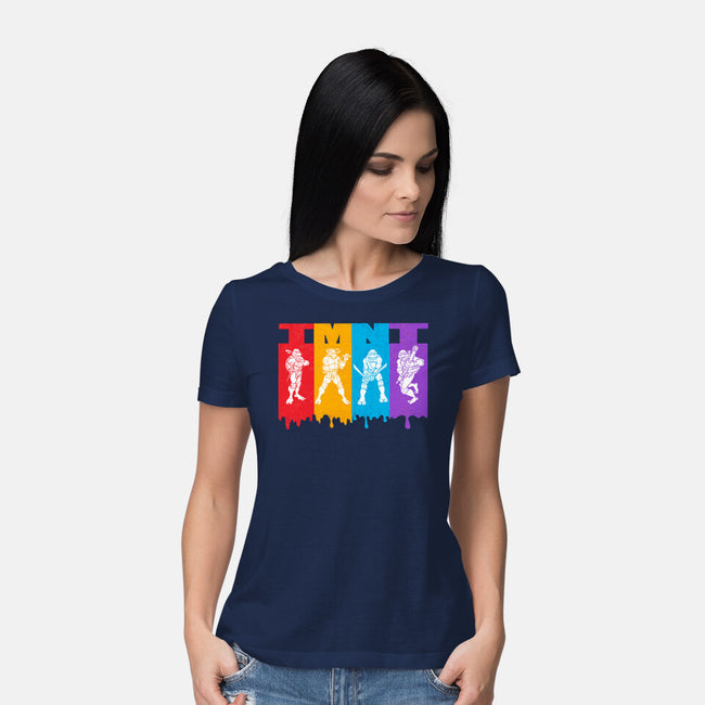 TMNT Splash-Womens-Basic-Tee-palmstreet