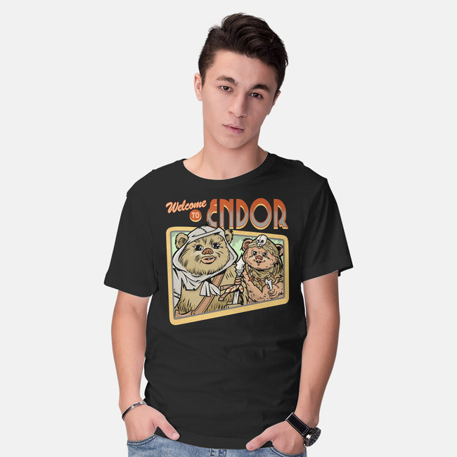 Welcome To Endor-Mens-Basic-Tee-palmstreet