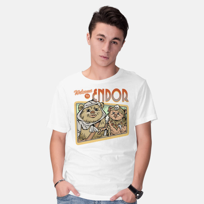 Welcome To Endor-Mens-Basic-Tee-palmstreet