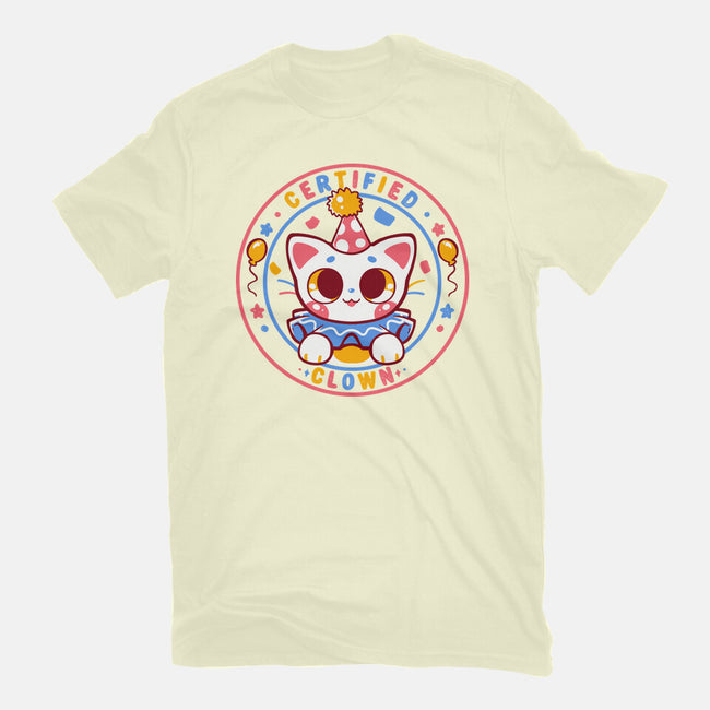 Certified Clown Cat-Mens-Basic-Tee-TechraNova