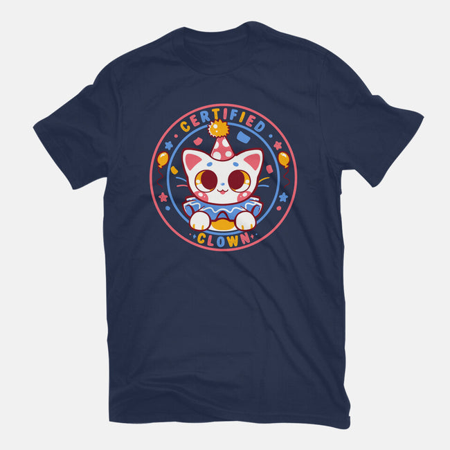 Certified Clown Cat-Mens-Basic-Tee-TechraNova