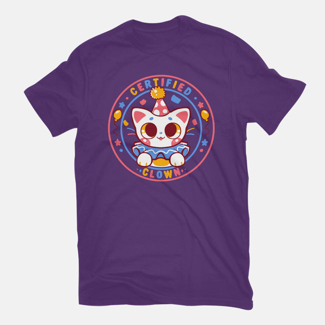 Certified Clown Cat-Mens-Basic-Tee-TechraNova