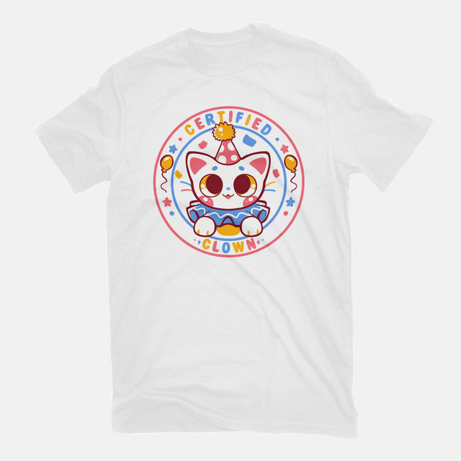 Certified Clown Cat-Mens-Basic-Tee-TechraNova
