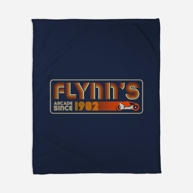 Retro Flynn's 1982-None-Fleece-Blanket-DrMonekers