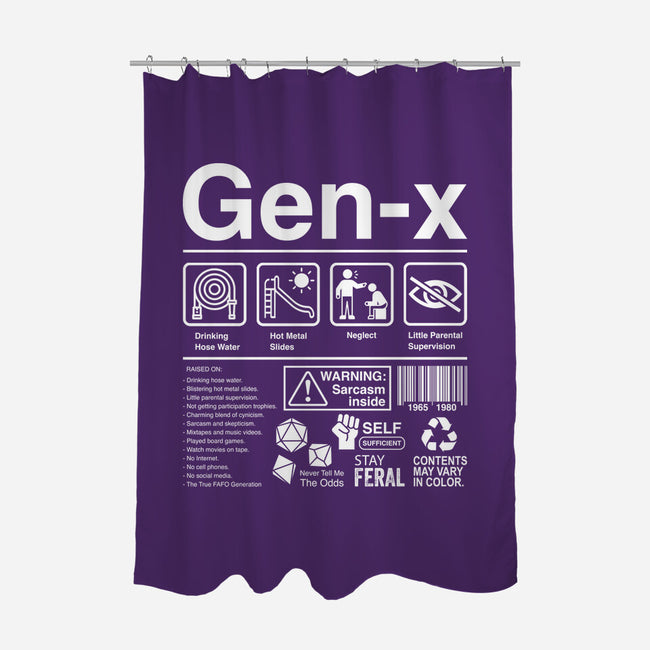 Gen X Label-None-Polyester-Shower Curtain-DrMonekers