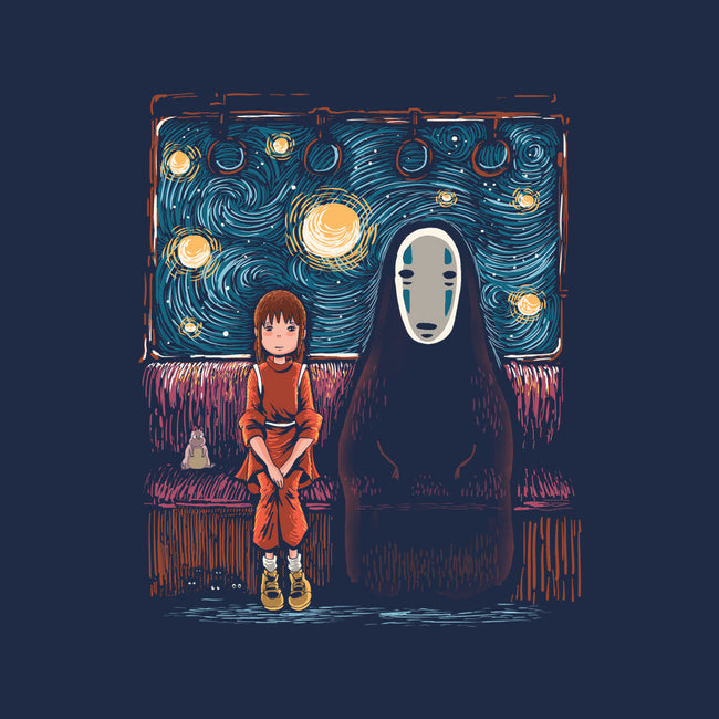 Starry Train-Mens-Basic-Tee-zascanauta