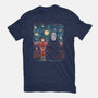 Starry Train-Mens-Basic-Tee-zascanauta