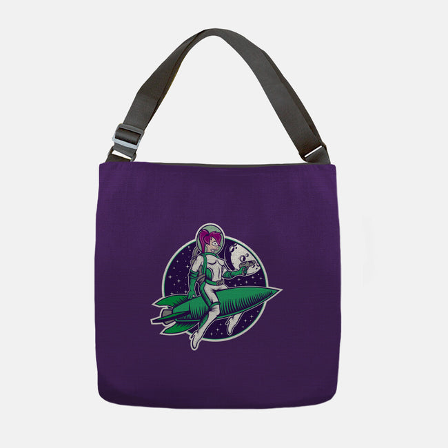 The Pinup From The Future-None-Adjustable Tote-Bag-SuperEdu