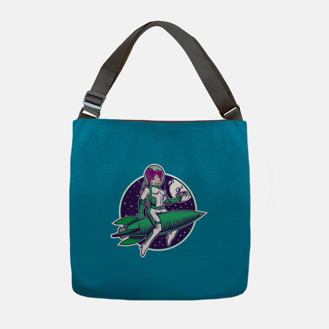 The Pinup From The Future-None-Adjustable Tote-Bag-SuperEdu
